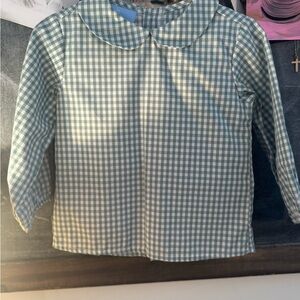 Green Checkered Kids Shirt